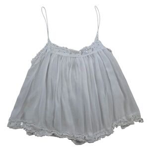 Elegant White Lace Trim Camisole